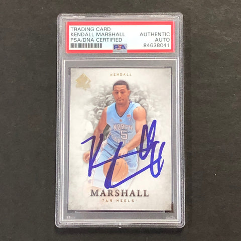 2012-13 Upper Deck #23 Kendall Marshall Signed Card AUTO PSA Slabbed
