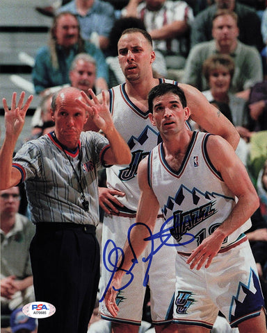 Greg Foster signed 8X10 photo PSA/DNA Utah Jazz Autographed