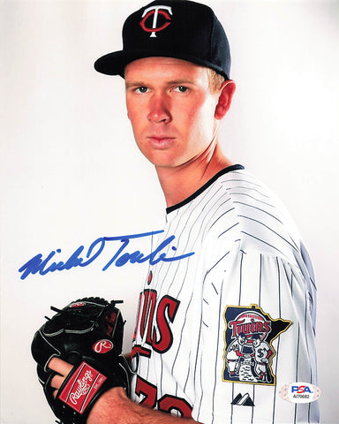Michael Tonkin signed 8x10 photo PSA/DNA Minnesota Twins Autographed