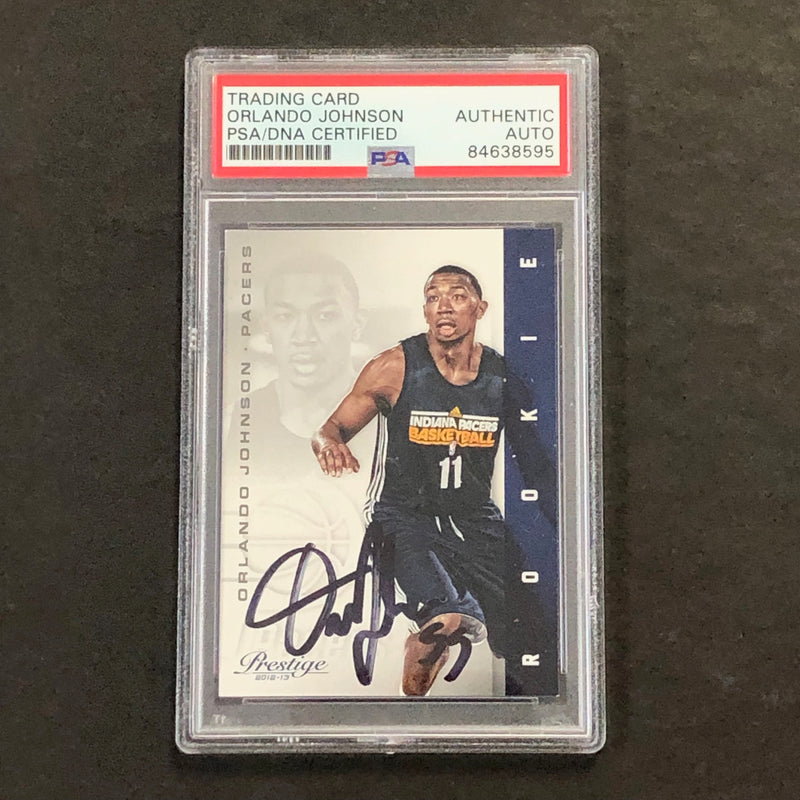 2012-13 Panini Prestige #232 Orlando Johnson Signed Card AUTO PSA Slabbed RC Pacers