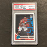 2019-20 Panini Optic #187 Admiral Schofield Signed Card AUTO 10 PSA Slabbed RC Wizards