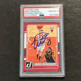 2015-16 Panini Donruss #94 Mike Dunleavy Signed Card PSA/DNA AUTO 10 Slabbed Bulls