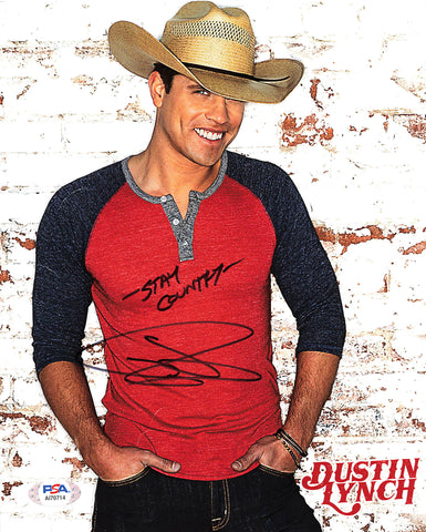 Dustin Lynch signed 8x10 photo PSA/DNA Autographed