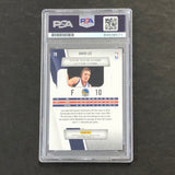 2010-11 Panini Prestige #78 David Lee Signed Card AUTO PSA Slabbed Warriors