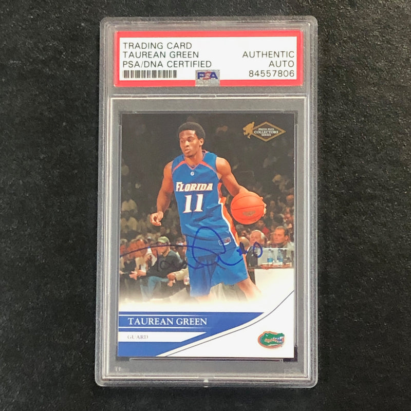 2007 Press Pass Collectors Series #15 Taurean Green Signed Card AUTO PSA/DNA Slabbed Florida