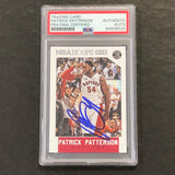 2015-16 NBA Hoops #196 Patrick Patterson Signed Card AUTO PSA Slabbed Raptors