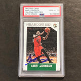 2015-16 NBA Hoops #95 Amir Johnson Signed Card AUTO 10 PSA Slabbed Celtics