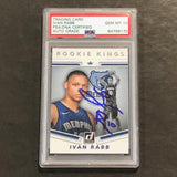 2017-18  Panini Donruss Rookie Kings #7 Ivan Rabb Signed Card AUTO 10 PSA Slabbed RC Grizzlies