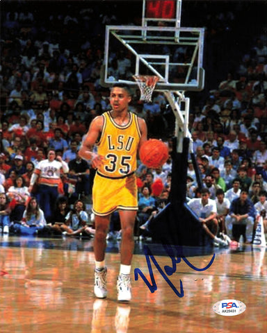 Mahmoud Abdul-Rauf signed 8x10 photo PSA/DNA LSU Autographed