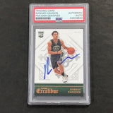 2015-16 Panini Excalibur #175 Rashad Vaughn Signed Card AUTO PSA Slabbed RC Bucks
