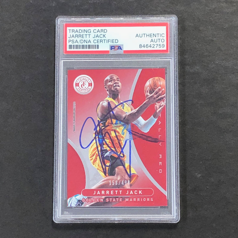 2012-13 Panini Totally Certified #211 Jarrett Jack Signed Card AUTO PSA Slabbed Warriors