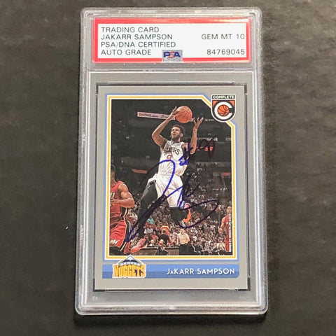 2016-17 Panini Complete #232 Jakarr Sampson Signed Card AUTO 10 PSA Slabbed RC Nuggets