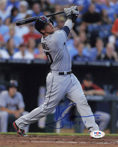 Yan Gomes signed 8x10 photo PSA/DNA Cleveland Autographed