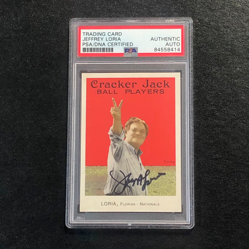 2004 Topps Cracker Jack #227 Jeffrey Loria Signed Card PSA Slabbed Auto Marlins