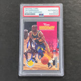 1992 Fleer Skybox #79 Tim Hardaway Signed Card AUTO PSA Slabbed Warriors