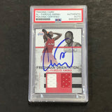 2010 Team Patches Rookies and Stars #74 Al Farouq Aminu Signed Card AUTO PSA/DNA Slabbed Clippers