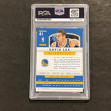 2012-13 Panini Basketball #41 David Lee Signed Card AUTO 10 PSA Slabbed Warriors