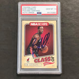 2017-2018 NBA HOOPS Class of 2017 #14 BAM ADEBAYO Signed Card AUTO 10 PSA Slabbed RC Heat