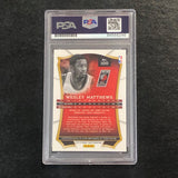 2013-14 Panini Select #100 Wesley Matthews Signed Card AUTO PSA Slabbed Trailblazers