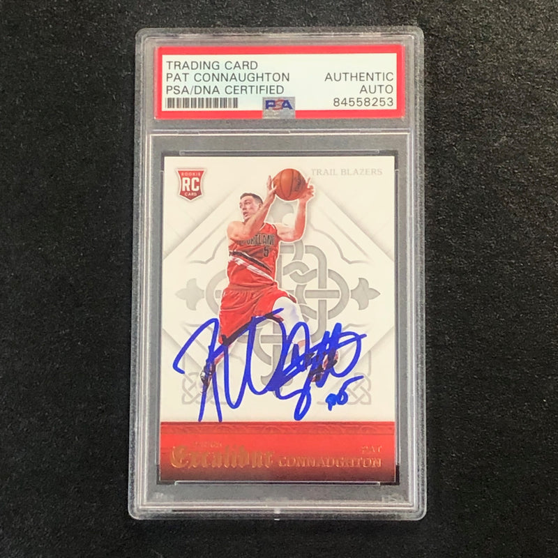 2015-16 Panini Excalibur #190 Pat Connaughton Signed Rookie Card AUTO PSA Slabbed RC Blazers