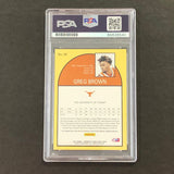 2021 Chronicles NBA Hoops #64 Greg Brown Signed AUTO PSA Slabbed Texas