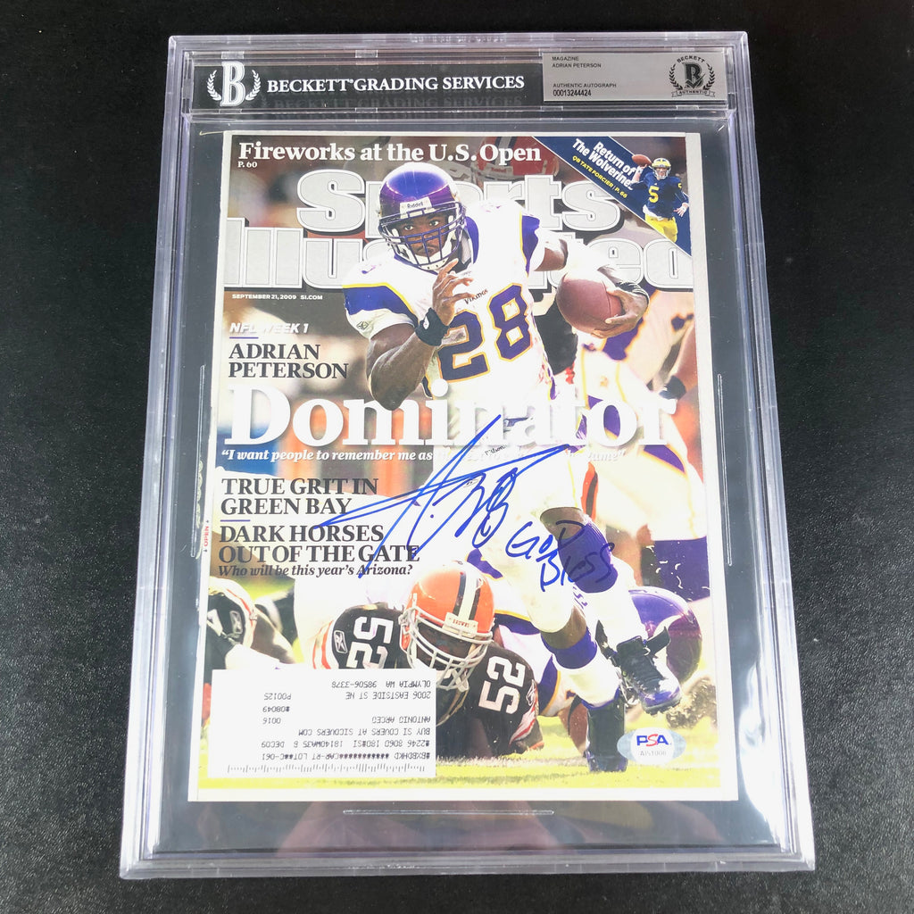 Adrian Peterson Signed Minnesota Vikings Authentic Stamped