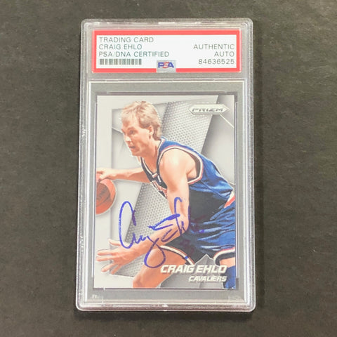 2014-15 Panini Prizm #249 Craig Ehlo Signed Card AUTO PSA Slabbed Cavaliers
