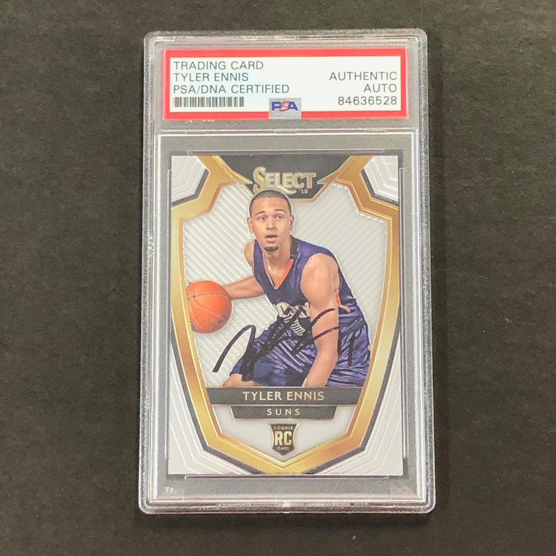 2014-15 NBA Panini Select #198 Tyler Ennis Signed Rookie Card AUTO PSA Slabbed RC Suns