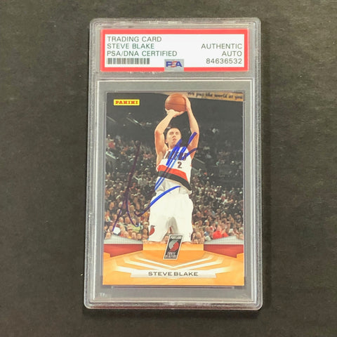 2009-10 Panini #225 Steve Blake Signed Card AUTO PSA Slabbed Trail Blazers