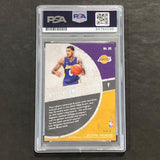 2017-18 Panini NBA Hoops #25 Kyle Kuzma Signed Card Auto PSA Slabbed Lakers