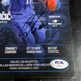 Luka Doncic Signed Program PSA/DNA Encapsulated Auto Grade 9 Mavericks