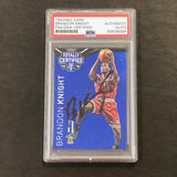 2014-15 Totally Certified #30 Brandon Knight Signed Card AUTO PSA Slabbed Bucks