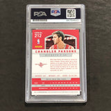 2012-13 Panini #212 Chandler Parsons Signed Card AUTO PSA/DNA Slabbed Rockets