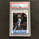 2015-16 NBA HOOPS #62 Kenneth Faried Signed AUTO PSA Slabbed Nuggets