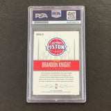 2012-13 Panini Select #39 Brandon Knight Signed Card AUTO PSA Slabbed Pistons