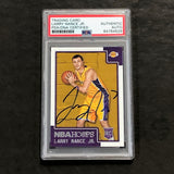 2015-16 NBA Hoops #291 Larry Nance Jr. Signed Card PSA Slabbed Lakers