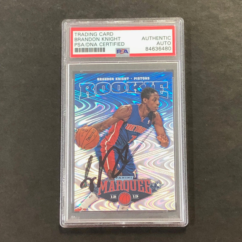 2012-13 Panini Marquee #164 Brandon Knight Signed Card AUTO PSA Slabbed Pistons