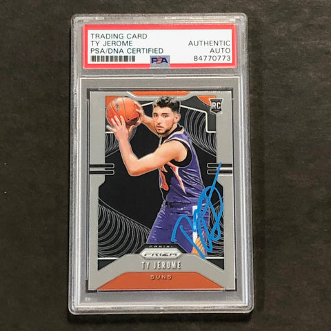 2019-20 Panini Prizm #268 Ty Jerome Signed Card AUTO PSA Slabbed Suns