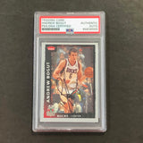 2008-09 NBA Fleer #82 Andrew Bogut Signed Card AUTO PSA Slabbed Bucks