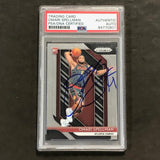 2018-19 Panini Prizm #88 Omari Spellman Signed Card AUTO PSA/DNA Slabbed RC Hawks