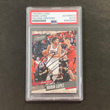 2017-18 Panini Prestige #15 Robin Lopez Signed Card AUTO PSA Slabbed Bulls