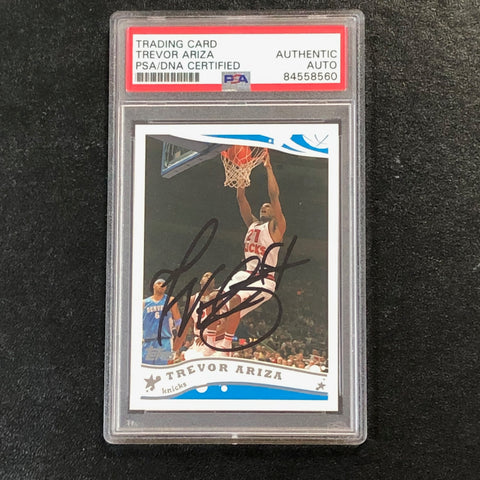 2005 Topps #207 Trevor Ariza Signed Card AUTO PSA Slabbed Knicks
