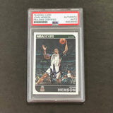 2014-15 NBA Hoops #150 John Henson Signed Card AUTO PSA Slabbed Bucks