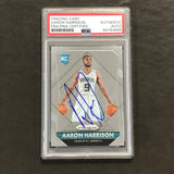 2015-16 Panini Prizm #319 Aaron Harrison Signed Card AUTO PSA/DNA Slabbed RC Hornets