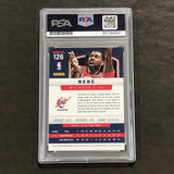 2012-13 Panini Basketball #126 Nene Signed AUTO PSA Slabbed Wizards