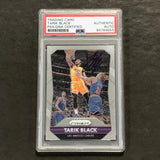 2015-16 Panini Prizm #117 Tarik Black Signed Card AUTO PSA Slabbed Lakers