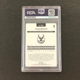 2016-17 NBA Hoops #164 John Henson Signed Card AUTO PSA Slabbed Bucks