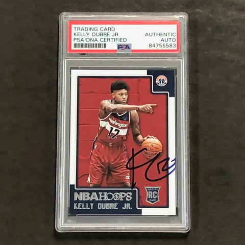 2015 NBA Hoops #283 Kelly Oubre Jr. Signed Card AUTO PSA Slabbed RC Wizards