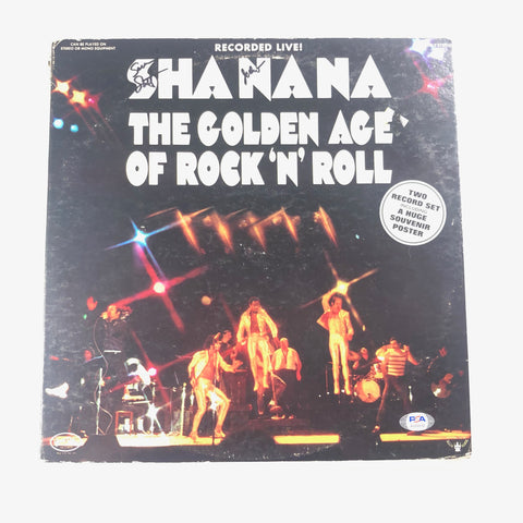 Jocko Marcellino & Scott Simon signed Golden Age Of Rock & Roll Vinyl PSA/DNA Album autographed Sha Na Na