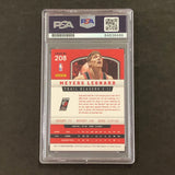 2012-13 Panini #208 Meyers Leonard Signed Card AUTO PSA Slabbed Trail Blazers